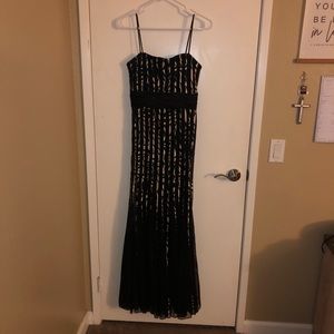 Camille La Vie black and gold long dress
